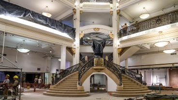 Las históricas escaleras de la tienda recuperarán su esplendor y función.