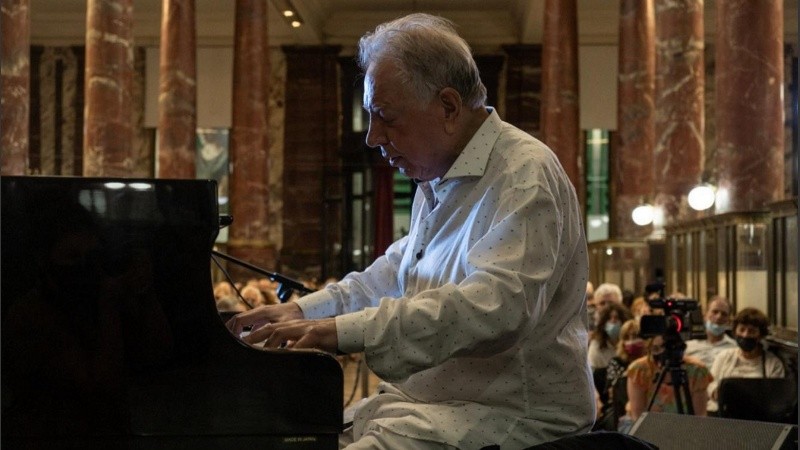 El pianista Eduardo Delgado.