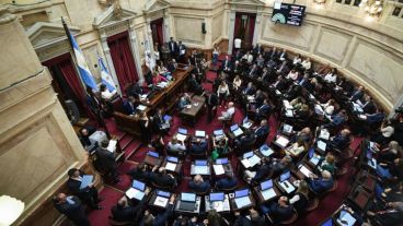El senado nacional no pudo avanzar con el temario.