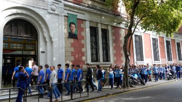 El regreso de los chicos a las clases.