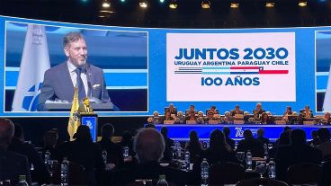Alejandro Domínguez inició un nuevo período al frente de Conmebol con Infantino presente.