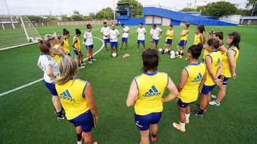 Martínez en uno de los últimos entrenamientos al frente del equipo.