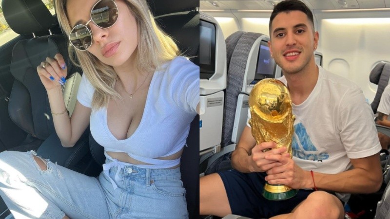 Yesica Frias y Exequiel Palacios.