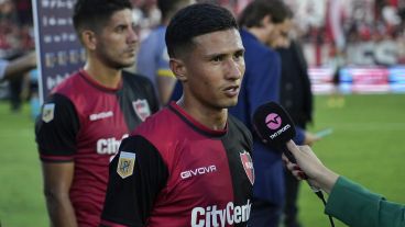 Gómez disputó su primer clásico rosarino.