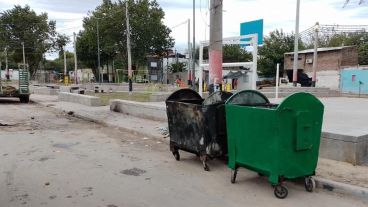 El operativo de limpieza en Colón y Centeno.