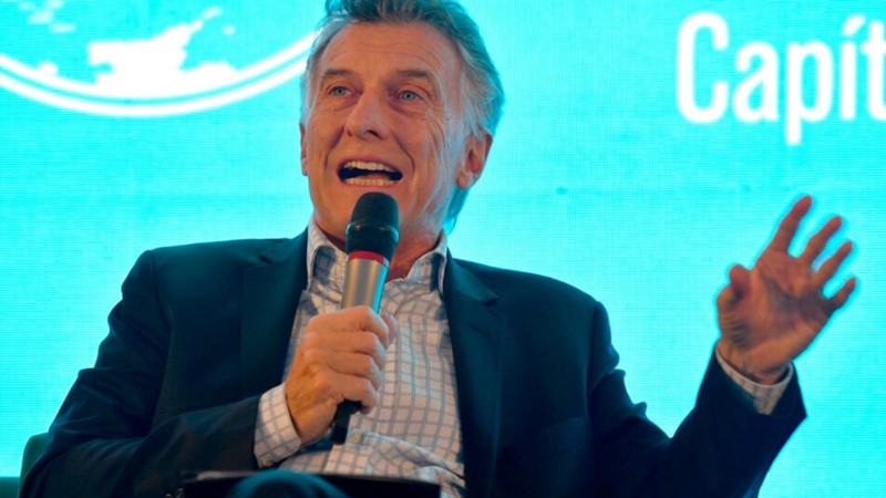 Macri habló en Montevideo durante la presentación de su nuevo libro.