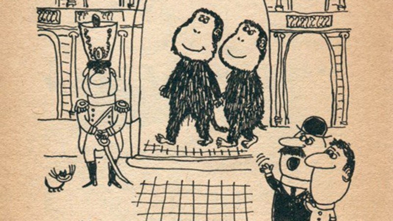 El humorista gráfico Landrú dibujaba a los militares golpistas como gorilas.