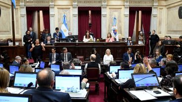 La vicepresidenta encabezó la sesión del Senado este jueves.