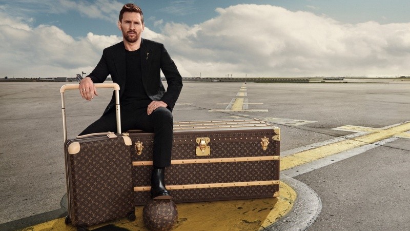 Lionel Messi posó para la nueva campaña de Louis Vuitton.