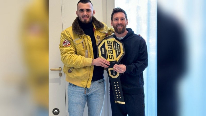 La foto que publicó en peleador argentino en sus redes sociales.