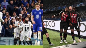 Pasaron los grandes: Real Madrid y Milan están en semifinales de la Champions League.