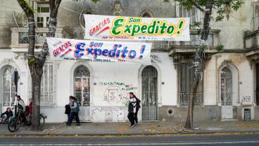 "Gracias por tu compañía" y "por las peticiones cumplidas", los mensajes en la calle.