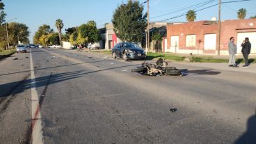 El accidente ocurrió este miércoles a la tarde en ruta 33.