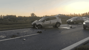 Así quedó el vehículo siniestrado.