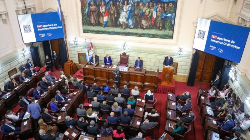 El gobernador abrió la sesiones ordinarias de la Legislatura este lunes.