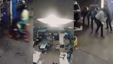 Terror en una estación de servicio en la que motociclistas abrieron fuego.