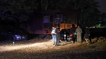 Parte de la escena relevada por el personal de la ACP en el predio ferroviario.