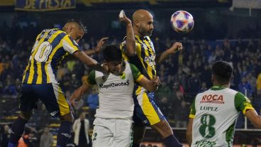 El cabezazo de Quintana que se transformó en el 1-1 en Arroyito.