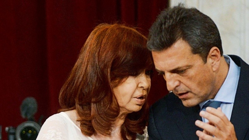 Cristina y Massa. Massa y Cristina. Protagonistas.