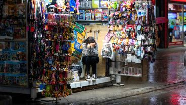 Todo mojado, todo el día.