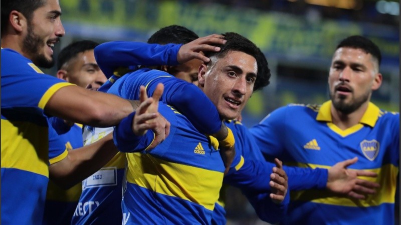 Merentiel marcó el gol de la victoria de Boca ante Tigre.