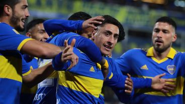 Merentiel marcó el gol de la victoria de Boca ante Tigre.