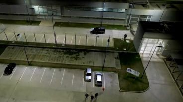 El Order desde el aire, en medio del operativo post ataque.