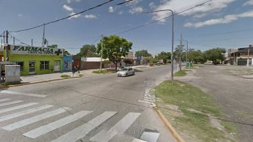 La zona donde ocurrió el intento de asalto y persecución.