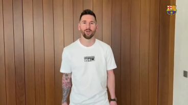 Leo le dedicó unas palabras a Sergio Busquets, que tuvo su despedida este miércoles.