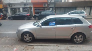 El auto con pedido de secuestro.