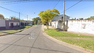 La cuadra de Pampa entre México y Brasil en el oeste, donde el joven denunció que ocurrió el secuestro y la golpiza.