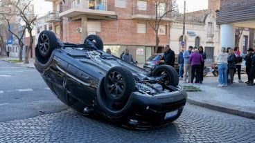 Imagen impactante en Necochea y Pasco.