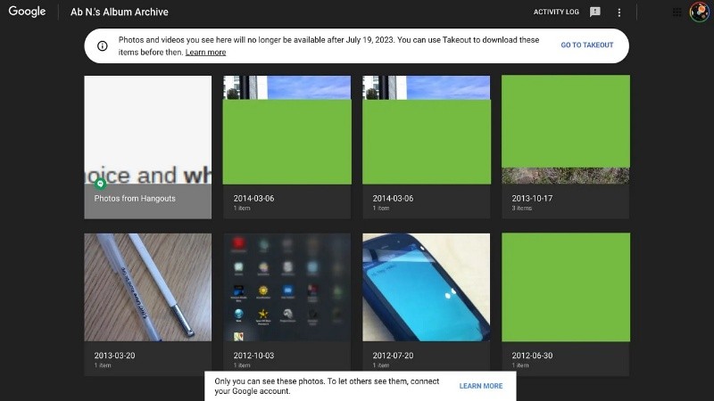 La eliminación del servicio podría afectar a los usuarios que llevaron contenido desde Blogger y Hangouts.