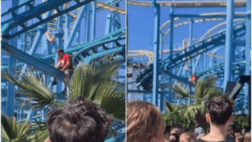 La parte delantera se desprendió parcialmente.