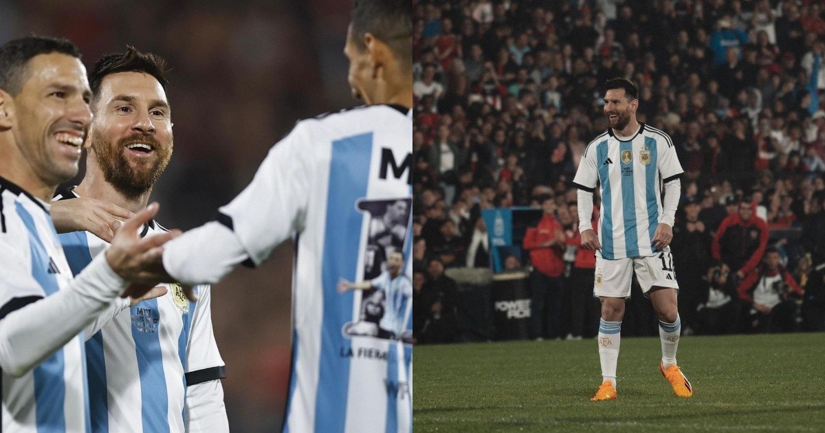 Riferendosi a Rosario, il messaggio di Messi e le immagini di omaggio a Maxi e Riquelme: “Due grandi serate”