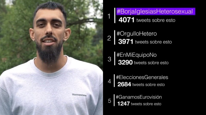 El video de Borja Iglesias sumó millones de reproducciones y fue tendencia en redes sociales.