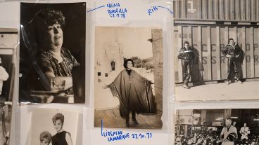 En el capítulo del espectáculo, Libertad Lamarque en el Monumento.