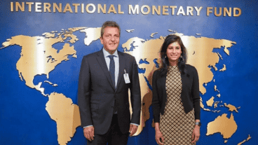 Massa con la subdirectora del FMI, Gita Gopinath.