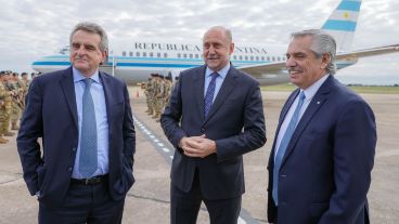 El presidente y el precandidato a vice están en la cuidad de Santa Fe este viernes.