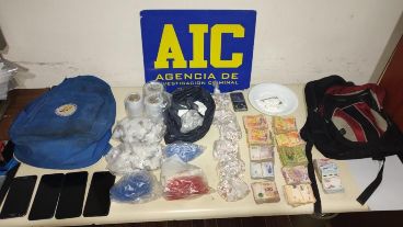 Las drogas incautadas en el búnker del extremo sur rosarino.