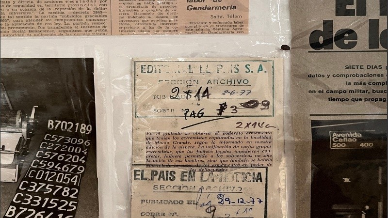 Parte del archivo del diario La Tribuna que se expone en el Marc.