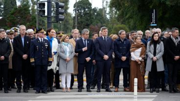 El acto central en el parque Independencia.
