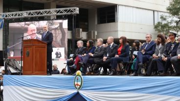 El gobernador y las autoridades provinciales y locales en Rafaela.