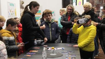 Uno de los talleres promovidos en la feria del año pasado, para aprender el sistema solar.