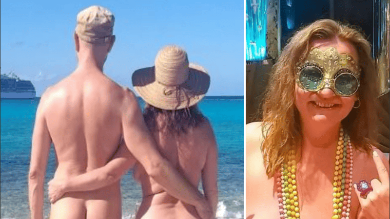 La mujer alienta a otros a que prueben vivir sin usar nada de ropa.