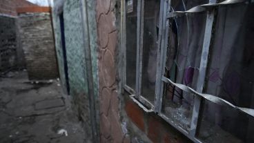 El pasillo de Médici al 4600, donde el 9 de julio pasado mataron a Mariela Edit Broin.