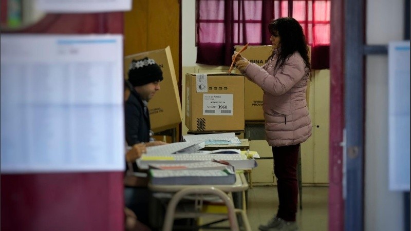 Así se desarrollaban las Paso 2023 en Rosario.