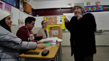 Así se desarrollaban las Paso 2023 en Rosario.