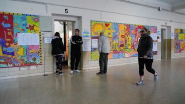 Así se desarrollaban las Paso 2023 en Rosario.