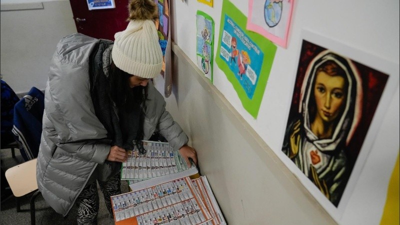 Así se desarrollaban las Paso 2023 en Rosario.